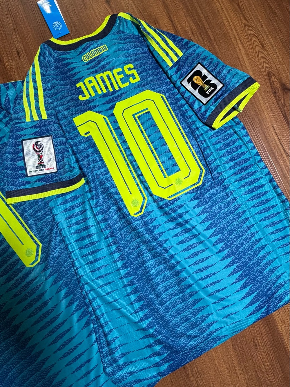 Jersey Adidas James#10 Colombia Away #Soccer#World Cup